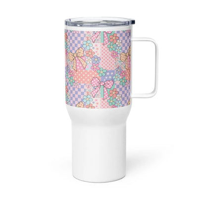 Travel mug with a handle