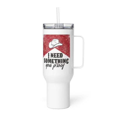 Travel mug with a handle