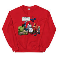 Hero Jesus Sweatshirt Good Vibrations Adult Super Store