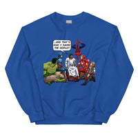 Hero Jesus Sweatshirt Good Vibrations Adult Super Store