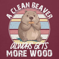 Clean Beaver More Wood Unisex Hoodie GOOD Vibrations