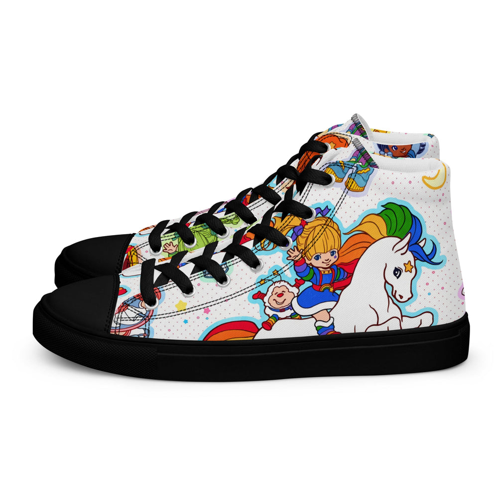 Rainbow Brite Pony Women’s high top canvas shoes Good Vibrations Adult Super Store
