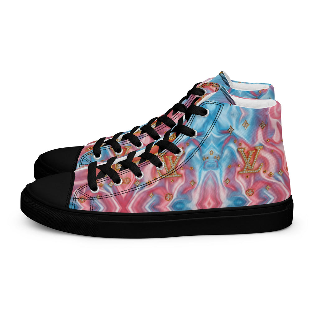 Women’s high top canvas shoes Good Vibrations