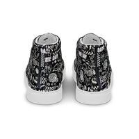 Women’s high top canvas shoes Good Vibrations