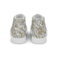 Women’s high top canvas shoes Good Vibrations