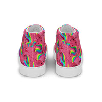 Women’s high top canvas shoes Good Vibrations