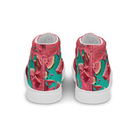 Women’s high top canvas shoes Good Vibrations