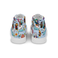 Women’s high top canvas shoes Good Vibrations