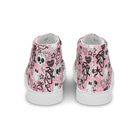 Women’s high top canvas shoes Good Vibrations