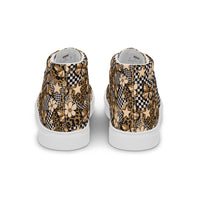 Women’s high top canvas shoes Good Vibrations