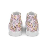 Women’s high top canvas shoes Good Vibrations