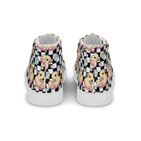 Women’s high top canvas shoes Good Vibrations