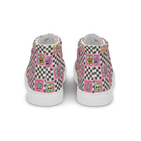 Women’s high top canvas shoes Good Vibrations