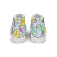 Women’s high top canvas shoes Good Vibrations