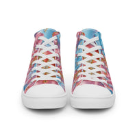 Women’s high top canvas shoes Good Vibrations