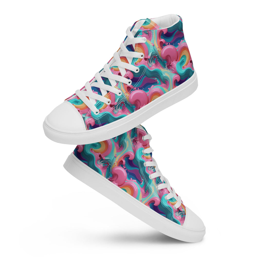 Women’s high top canvas shoes Good Vibrations