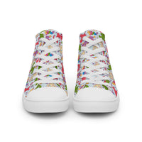 Women’s high top canvas shoes Good Vibrations