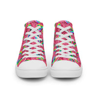 Women’s high top canvas shoes Good Vibrations