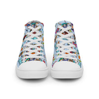 Women’s high top canvas shoes Good Vibrations