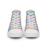 Women’s high top canvas shoes Good Vibrations