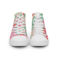 Women’s high top canvas shoes Good Vibrations