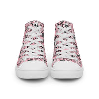 Women’s high top canvas shoes Good Vibrations