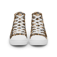 Women’s high top canvas shoes Good Vibrations
