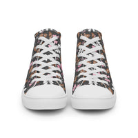 Women’s high top canvas shoes Good Vibrations