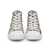 Women’s high top canvas shoes Good Vibrations