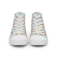 Women’s high top canvas shoes Good Vibrations