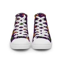 Women’s high top canvas shoes Good Vibrations
