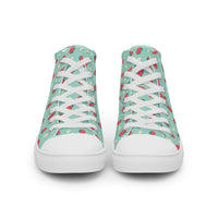Women’s high top canvas shoes Good Vibrations