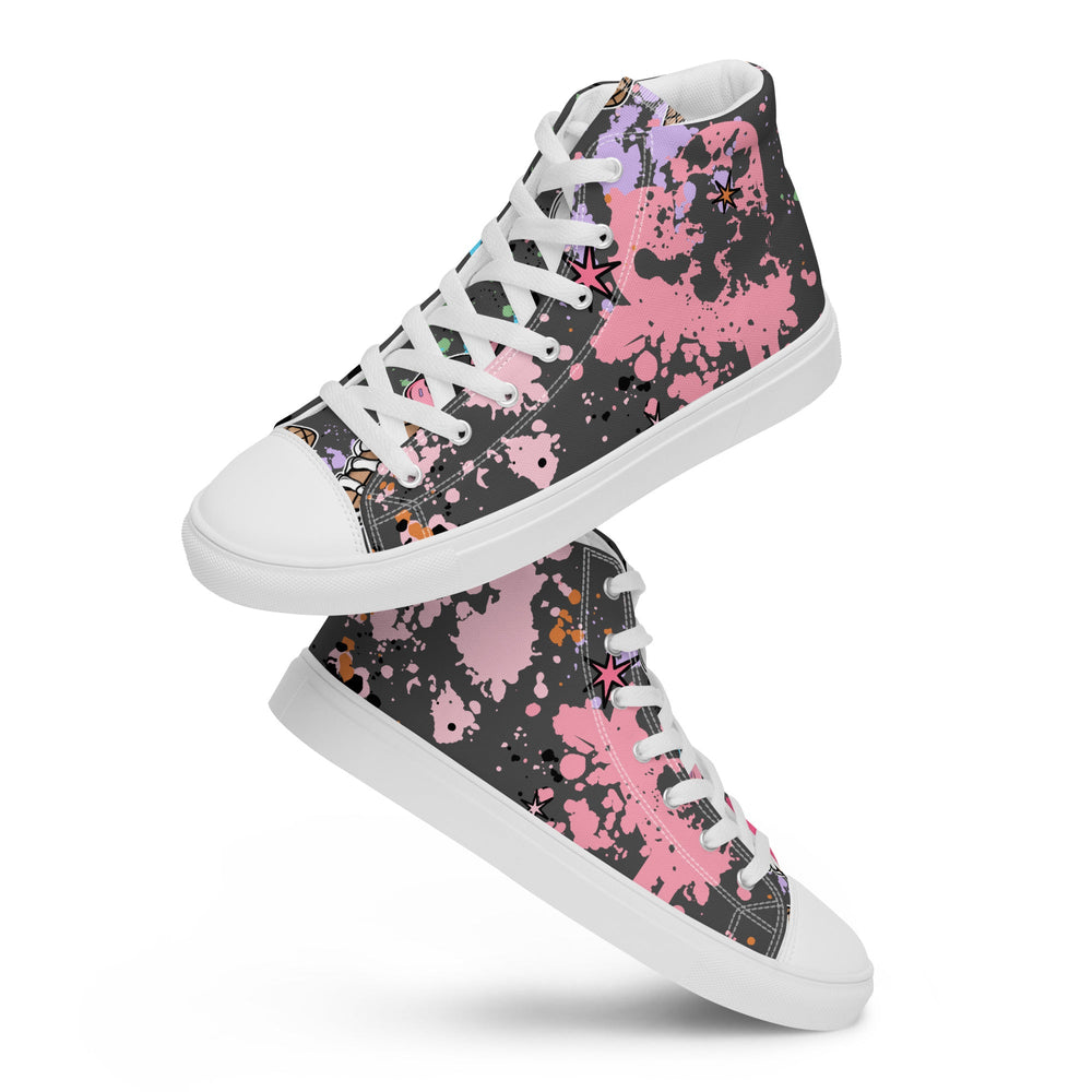 Women’s high top canvas shoes Good Vibrations