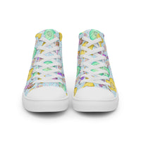 Women’s high top canvas shoes Good Vibrations