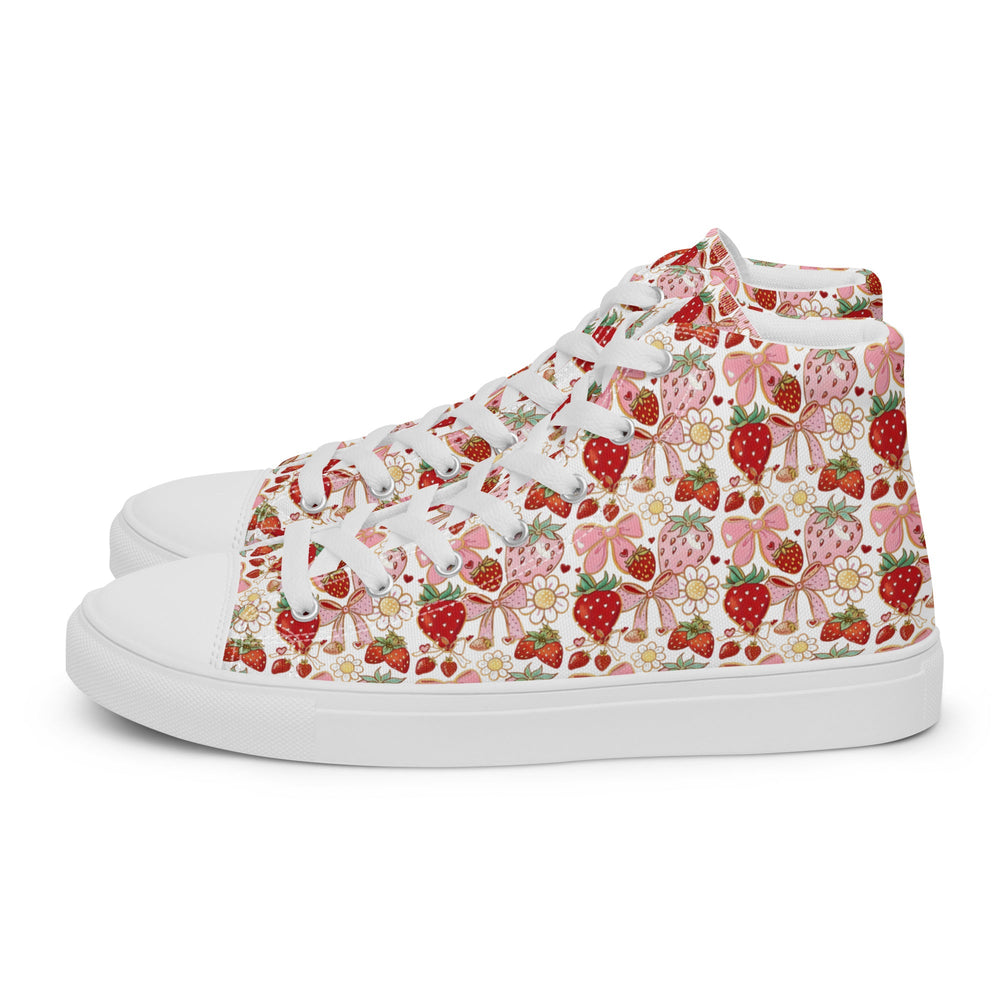Women’s high top canvas shoes Good Vibrations