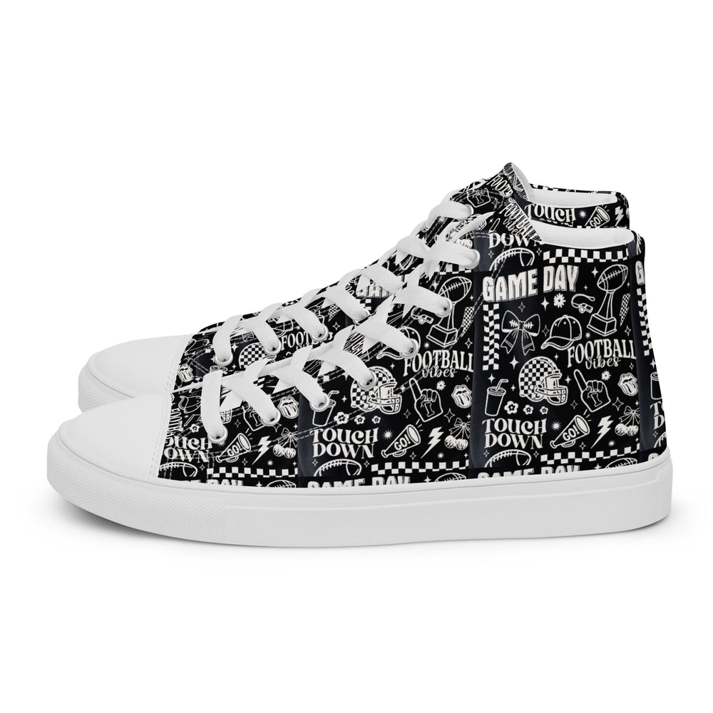 Women’s high top canvas shoes Good Vibrations