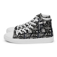 Women’s high top canvas shoes Good Vibrations