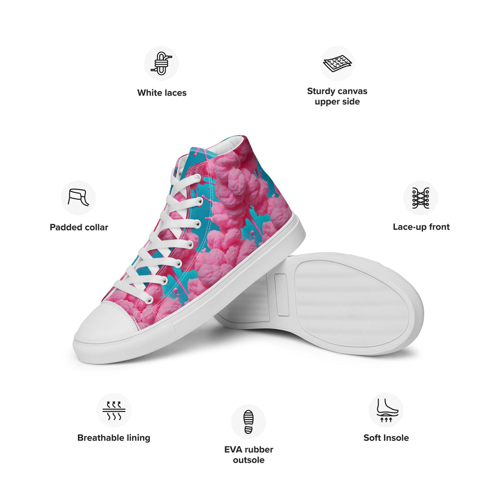 Women’s high top canvas shoes Good Vibrations
