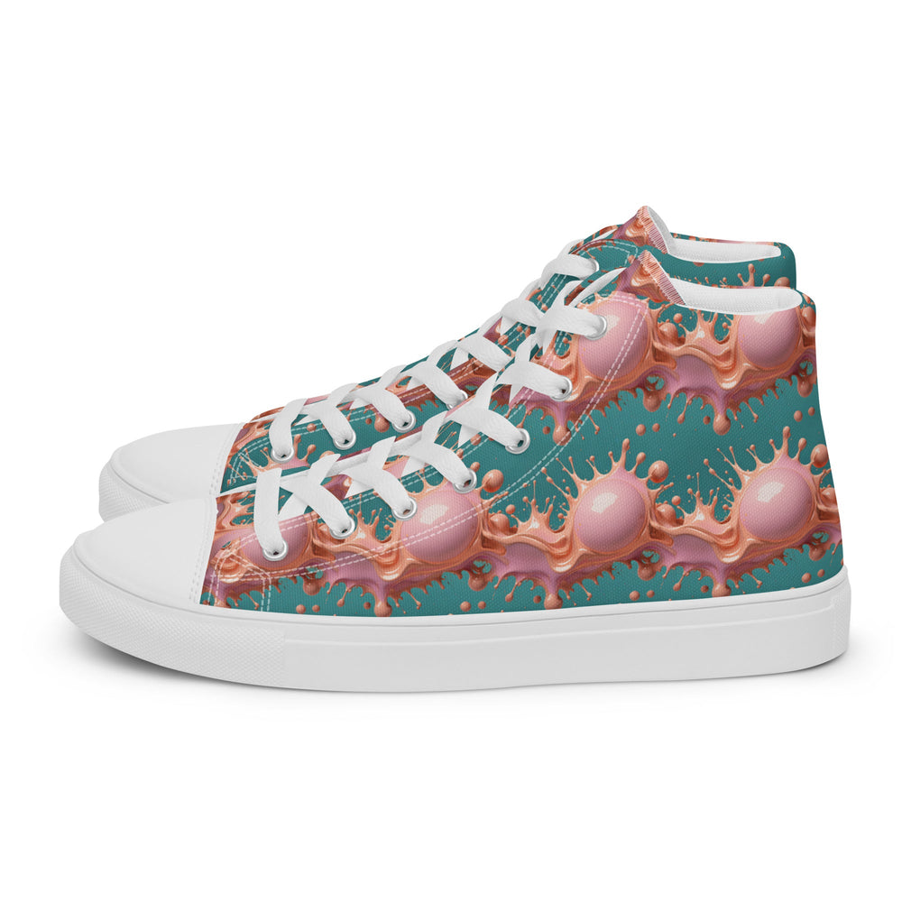 Women’s high top canvas shoes Good Vibrations