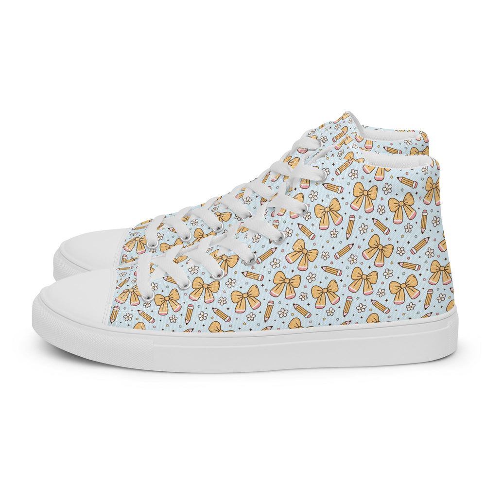 Women’s high top canvas shoes Good Vibrations