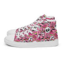 Women’s high top canvas shoes Good Vibrations