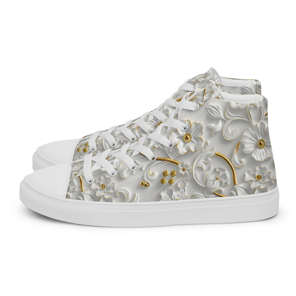 Women’s high top canvas shoes Good Vibrations