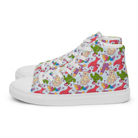 Women’s high top canvas shoes Good Vibrations