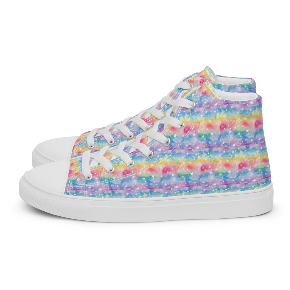 Women’s high top canvas shoes Good Vibrations