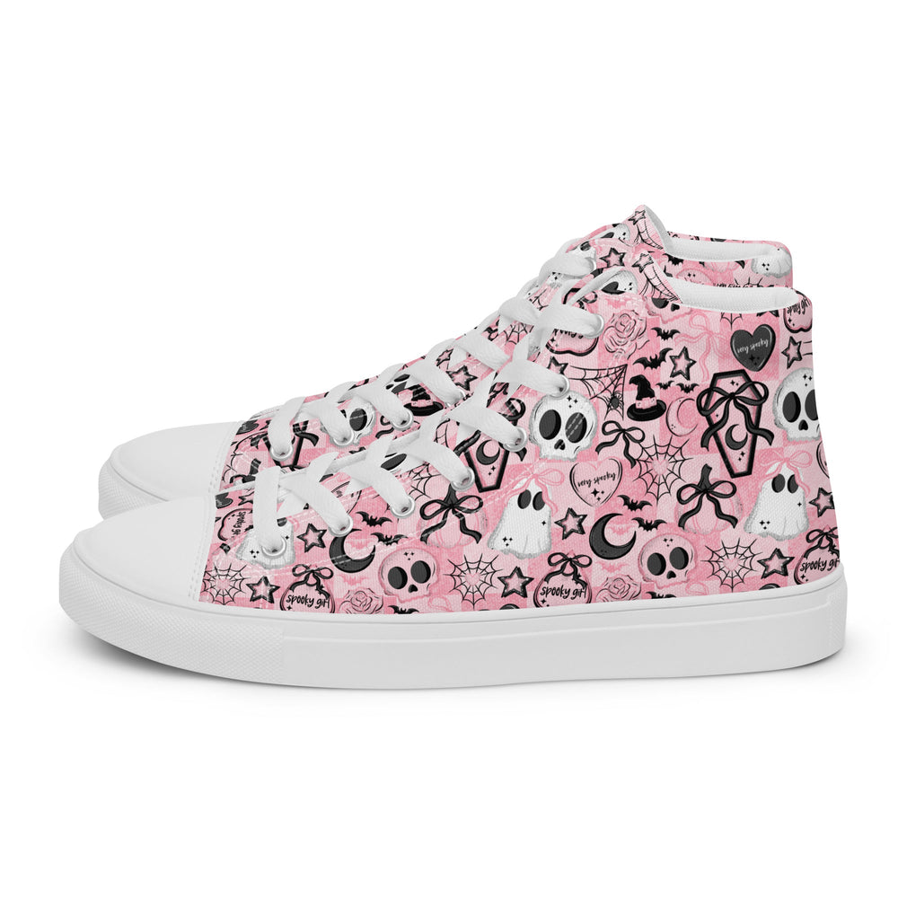 Women’s high top canvas shoes Good Vibrations