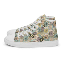 Women’s high top canvas shoes Good Vibrations