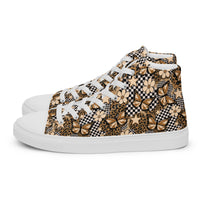 Women’s high top canvas shoes Good Vibrations