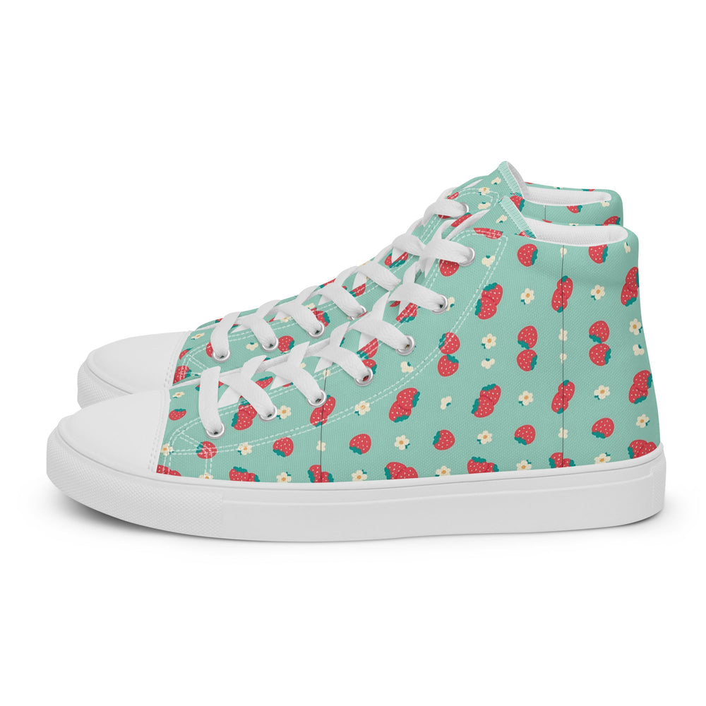 Women’s high top canvas shoes Good Vibrations