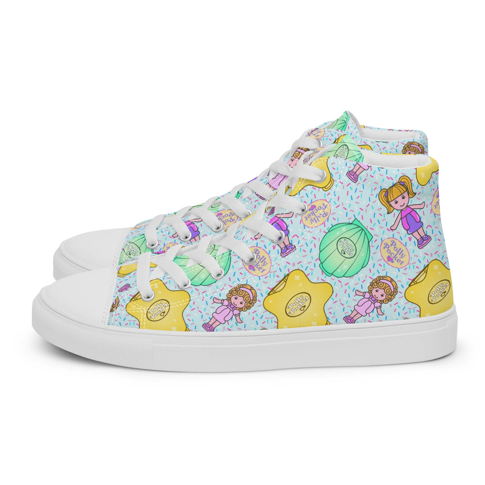 Women’s high top canvas shoes Good Vibrations