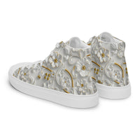 Women’s high top canvas shoes Good Vibrations